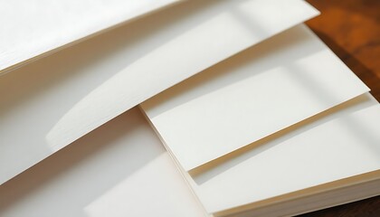 close up of three sheets of paper on a table