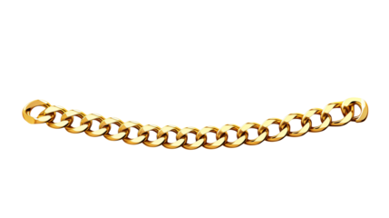 Luxurious Gold Chain Link Design Element Perfect for Jewelry Fashion or Branding Projects