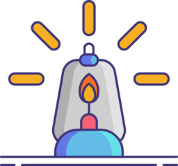 lantern illustration on a white background     