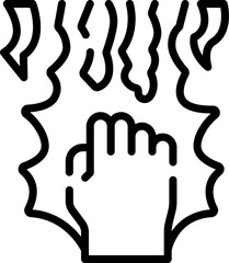 lightning illustration on a white background    