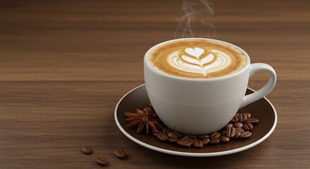 Fototapeta premium High-Resolution Close-Up of Dark Coffee and Foam