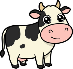 funny cow cartoon