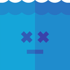 Obraz premium ocean illustration on a white background 