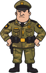 military soldier with a gun