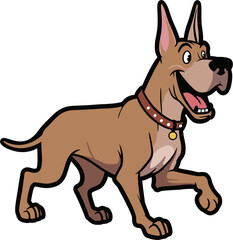 vector illustration of a dog