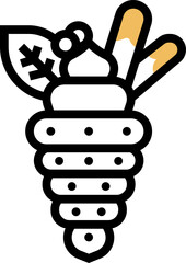 pastry illustration on a white background     