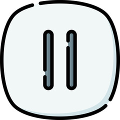 pause illustration on a white background    