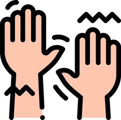 parkinson illustration on a white background     