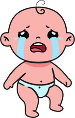 baby crying cartoon