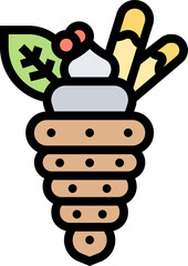 pastry (2) illustration on a white background     