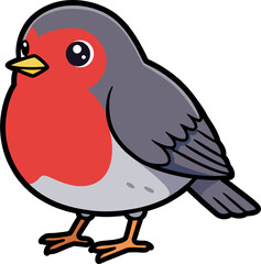 Cartoon of a childish bird