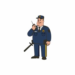 cartoon police officer