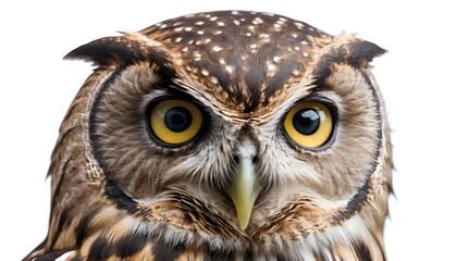 Obraz premium Close-up Portrait of a Spotted Owl