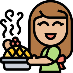 pie (2) illustration on a white background     