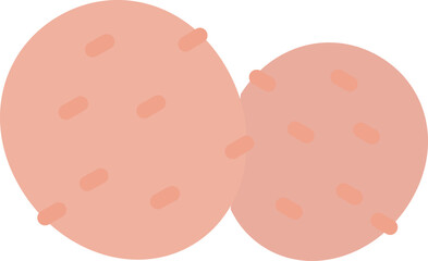 potato illustration on a white background     