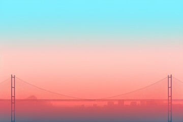 Fototapeta premium sunset over the bridge