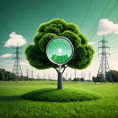 Green Energy Monitoring Nature's Watchful Eye