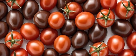 Red and Brown Cherry Tomatoes