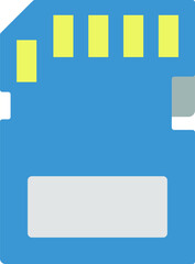 sd card illustration on a white background     