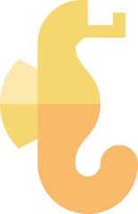 seahorse illustration on a white background     