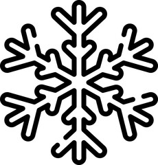 snowflake illustration on a white background     