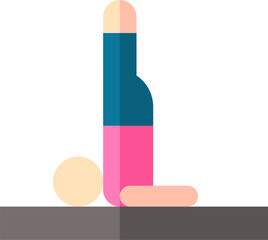 stretch illustration on a white background    