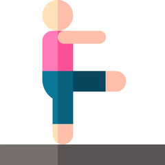 stretch illustration on a white background     