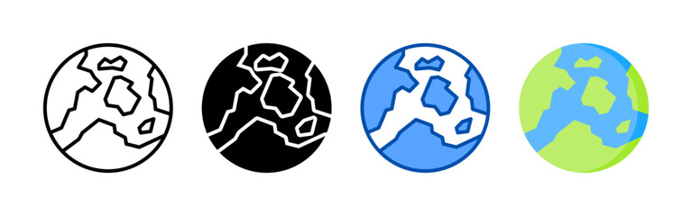 Global icon set bundle. Multi style icon collection perfect for websites, apps, and presentations. Simple vector icon collection