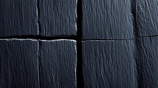 Dark gray stone tiles arranged in a cross pattern - Powered by Adobe