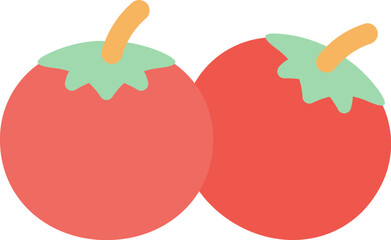 tomato illustration on a white background     