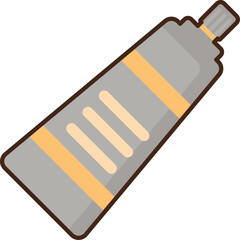 tube (3) illustration on a white background     
