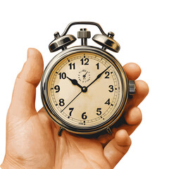 Stopwatch in male hand. Vector --v 6.1 --s 750 --raw