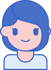 woman illustration on a white background     