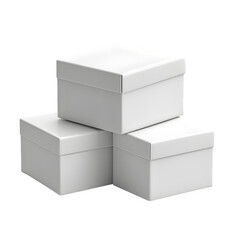 Three white boxes 3D. Vector --v 6.1 --s 750 --raw