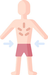 Fototapeta premium malnutrition illustration on a white background 