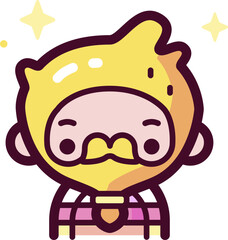 man illustration on a white background    