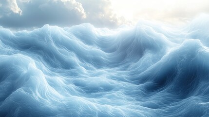 Obraz premium Abstract Ice Wavescape