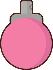 pink christmas ball