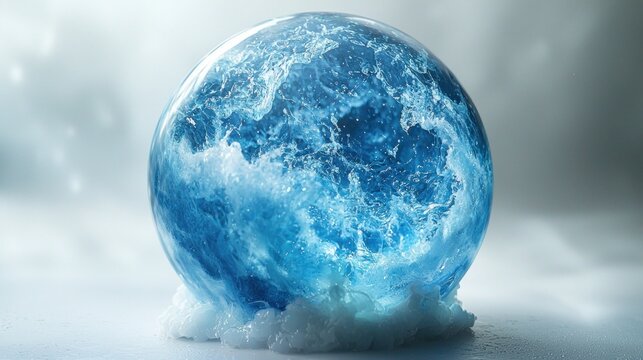 Frozen world sphere