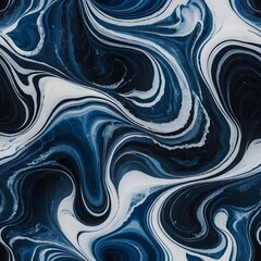 Abstract Blue and White Marble Texture