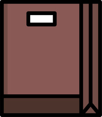 paper bag illustration on a white background     