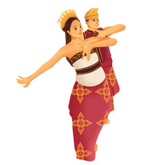 Balinese Couple dancer