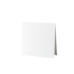 Blank White Card Mockup on Transparent Background