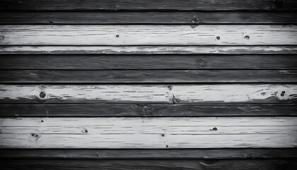 Weathered Black and White Wood Planks