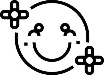 smiley illustration on a white background     