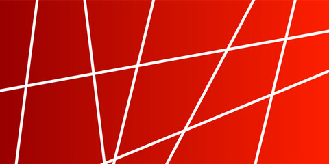 Geometric Abstract White Lines on a Vibrant Red Gradient Background, creating an energetic and modern artistic expression. ilustration