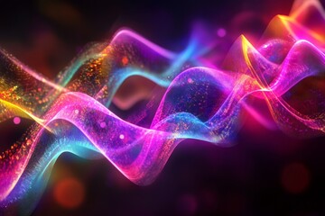 Abstract digital design featuring vibrant, flowing lines.