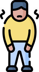 weakness (2) illustration on a white background     