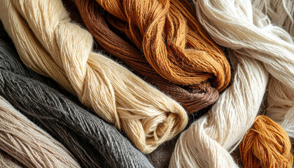 Luxurious Hand-Dyed Yarn Skeins: Natural Earth Tones for Knitting & Crochet