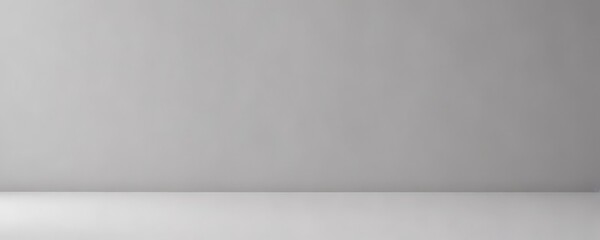 Clean minimalist white backdrop with gray seamless paper,  studio,  elegant